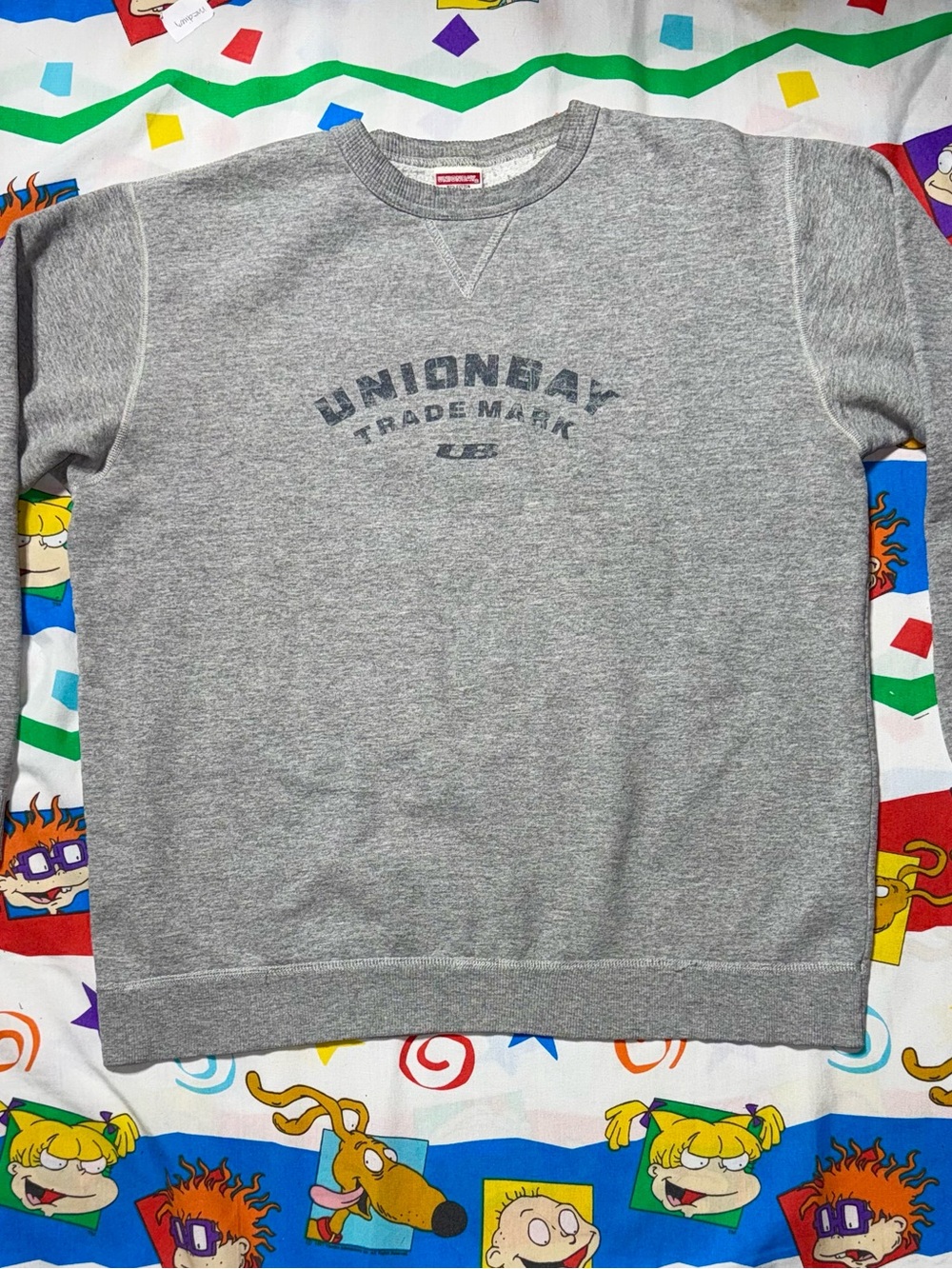 Vintage UNIONBAY sweatshirt spell out 80s 90s size medium M made in USA